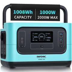 RAYOVAC® Journey 1000 Power Station and Sun Snare 200 Solar Panel (Free)